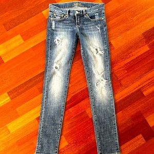 Bebe distressed jeans